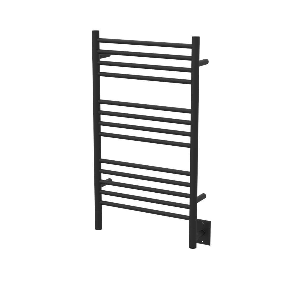 Amba Products Canada Jeeves Model C Straight 13 Bar Hardwired Towel Warmer in Matte Black