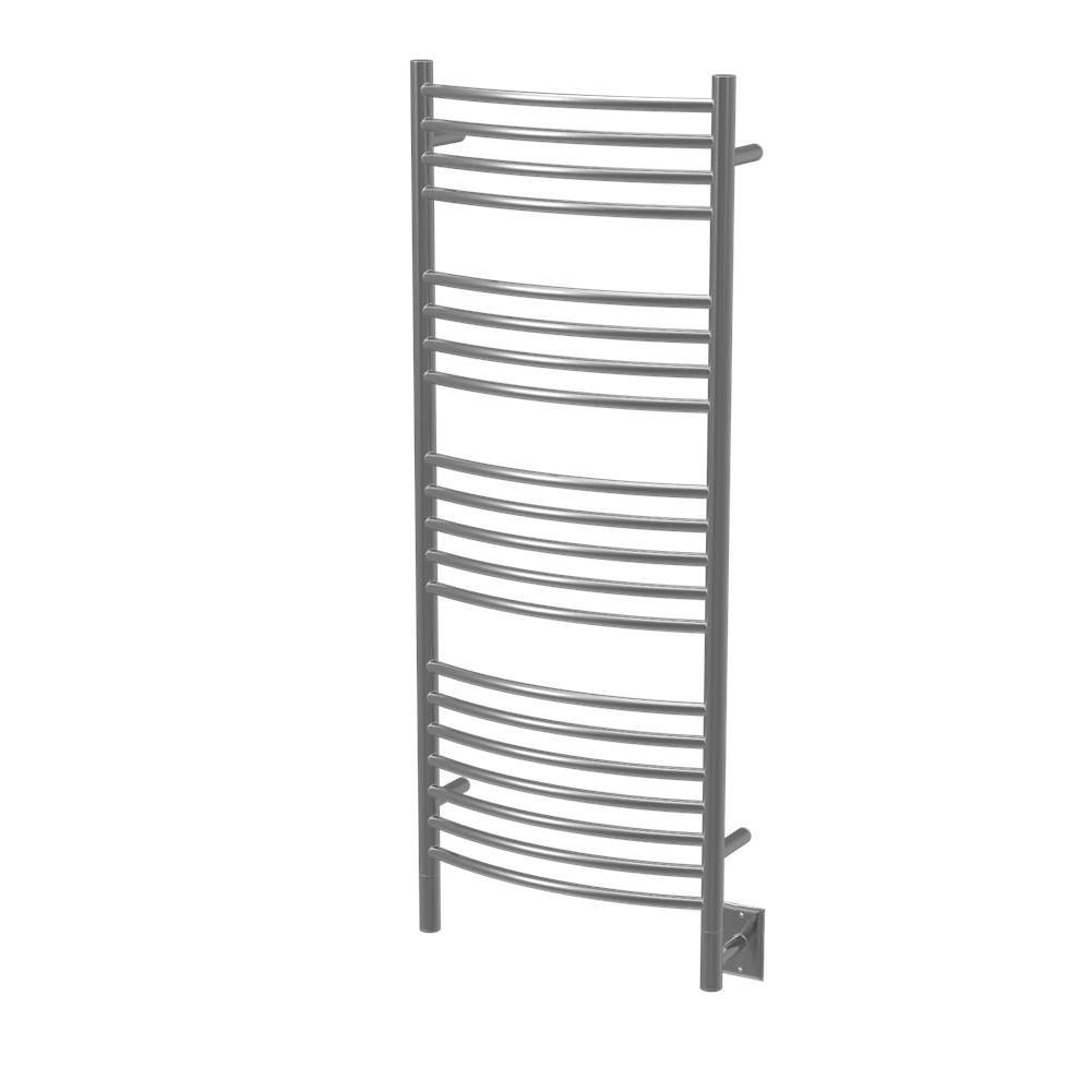 Amba Products Canada Jeeves Model D Curved 20 Bar Hardwired Towel Warmer in Brushed