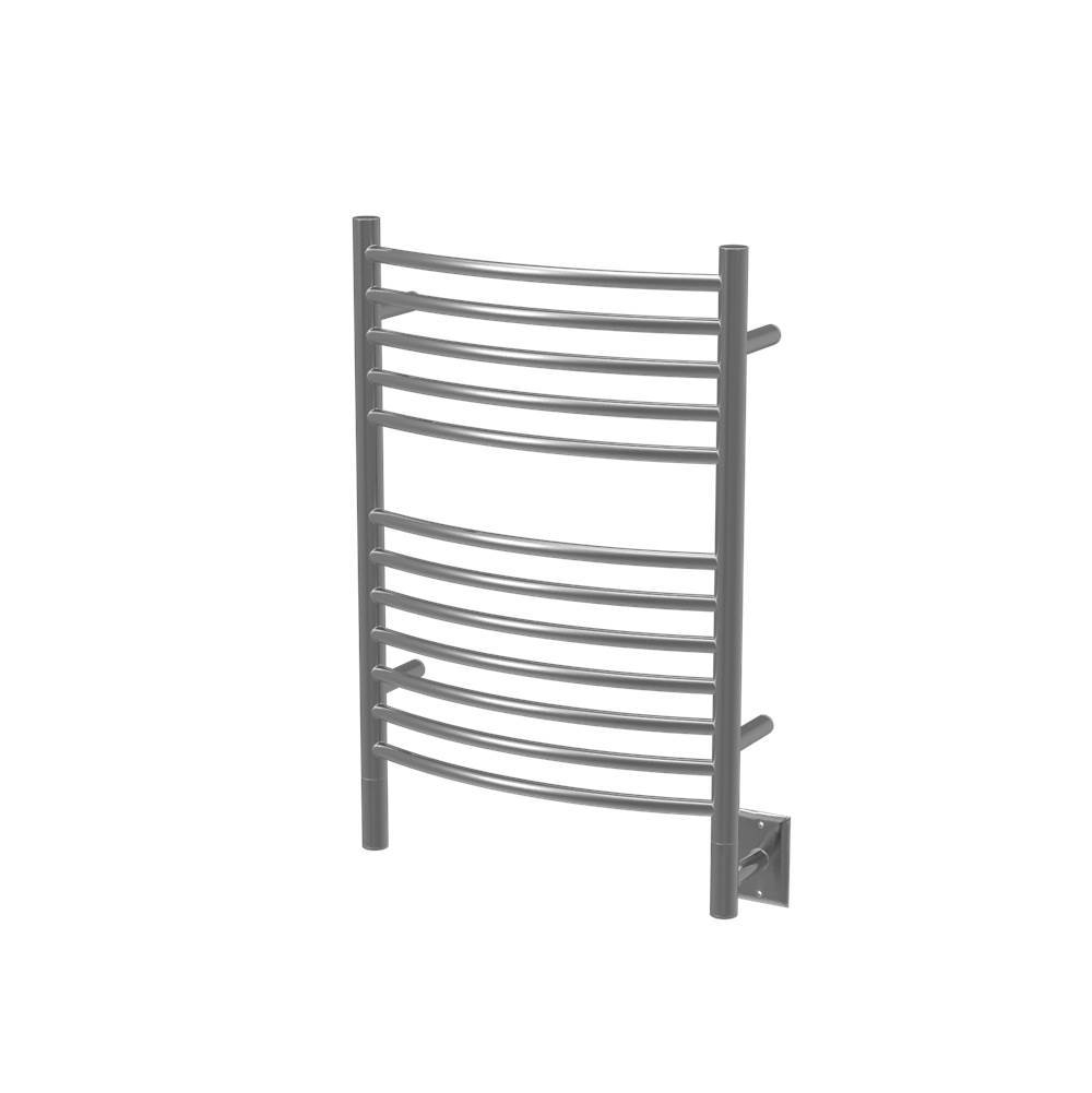 Amba Products Canada Jeeves Model E Curved 12 Bar Hardwired Towel Warmer in Brushed