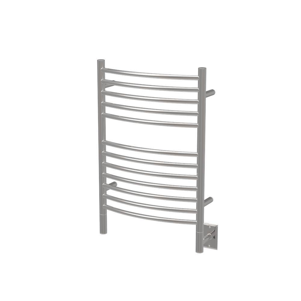 Amba Products Canada Jeeves Model E Curved 12 Bar Hardwired Towel Warmer in Polished