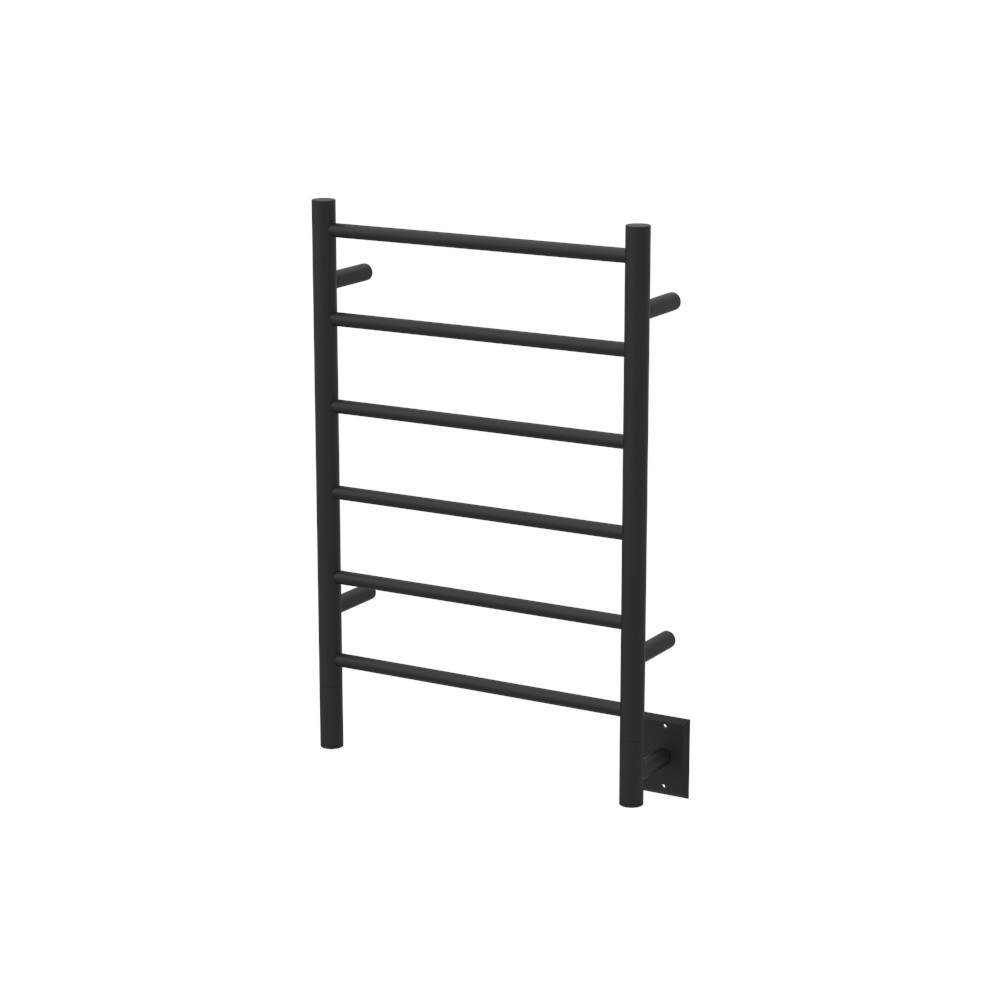 Amba Products Canada Jeeves Model J Straight 6 Bar Hardwired Drying Rack in Matte Black
