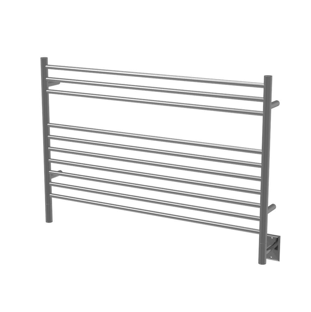 Amba Products Canada Jeeves Model L Straight 10 Bar Hardwired Towel Warmer in Brushed