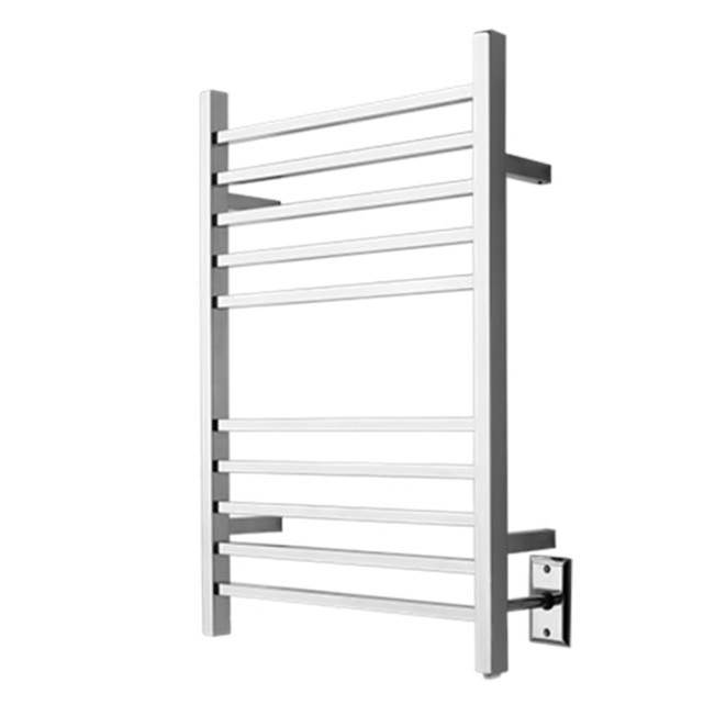 Amba Products Canada Radiant Square Hardwired 10 Bar Towel Warmer in Polished