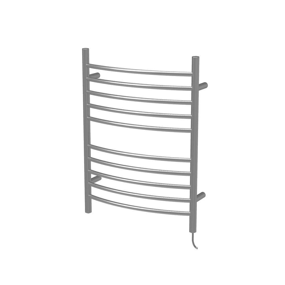 Amba Products Canada Radiant Plug-in Curved 10 Bar Towel Warmer in Brushed