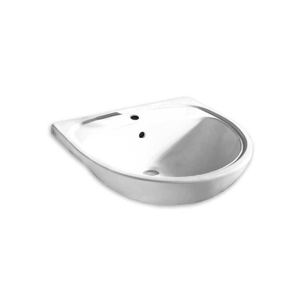 American Standard Canada Mezzo Semi-Countertop Sink Center Hole Only with Extra Hole for Lotion Dispenser