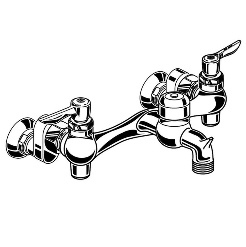 American Standard Canada Wall-Mount Service Sink Faucet With 3-Inch Vacuum Breaker Spout and Offset Shanks