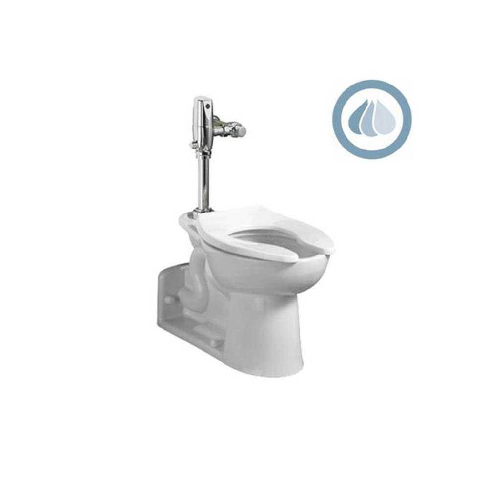 American Standard Canada Priolo™ 1.1 – 1.6 gpf (4.2 – 6.0 Lpf) Chair Height Top Spud Back Outlet Elongated EverClean® Bowl With Bedpan Lugs
