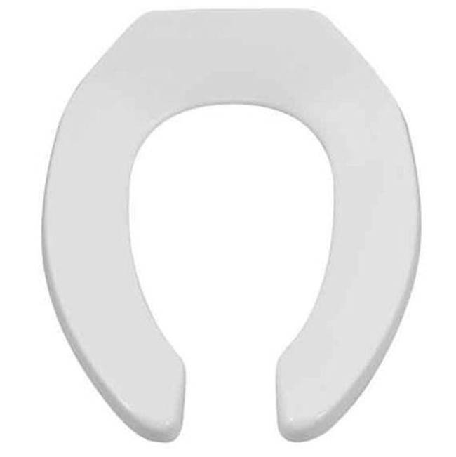 American Standard Canada Commercial Heavy Duty Open Front Elongated Toilet Seat Wth EverClean® Surface