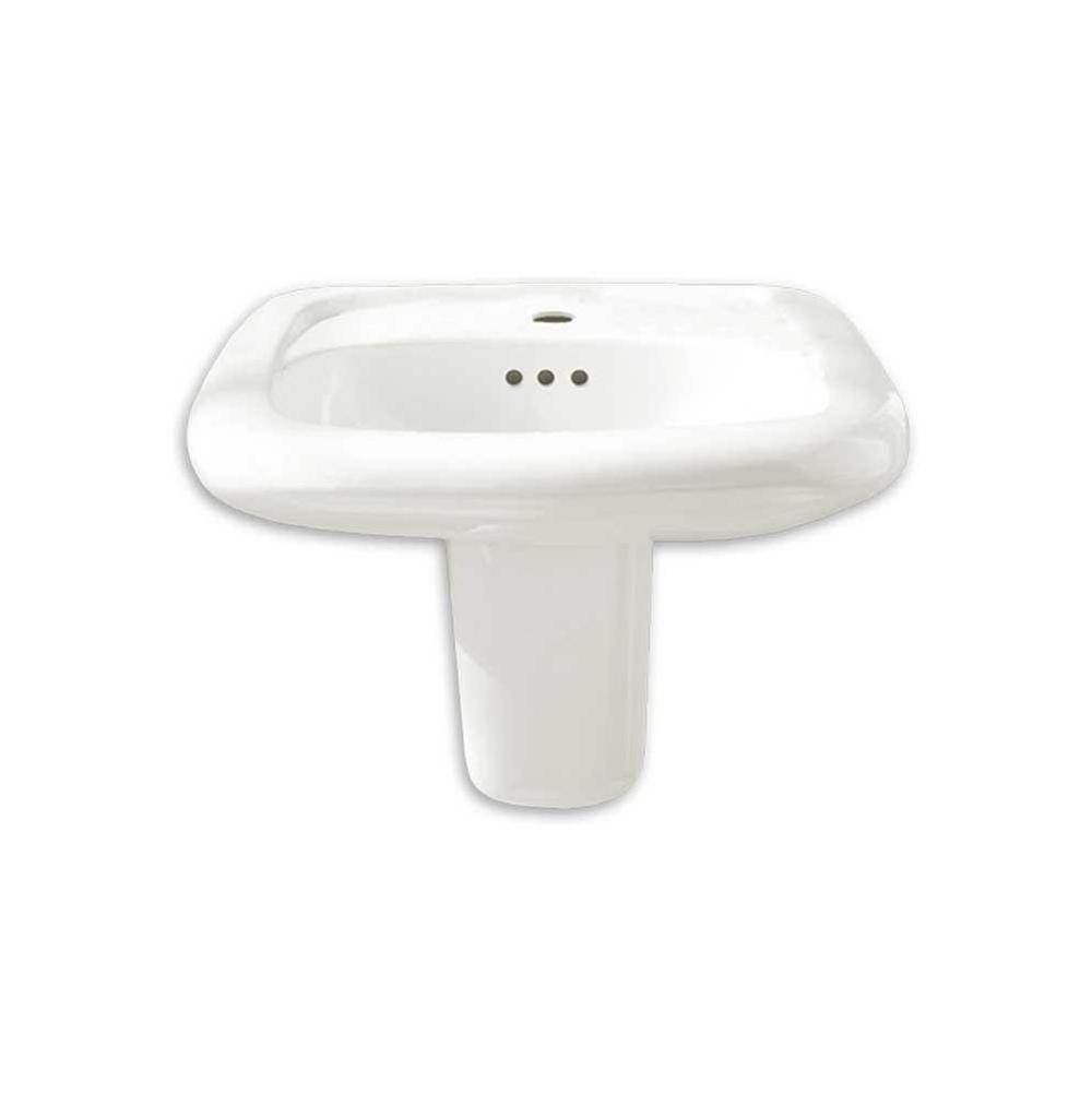 American Standard Canada Murro™ Wall-Hung EverClean® Sink Less Overflow With 8-Inch Widespread