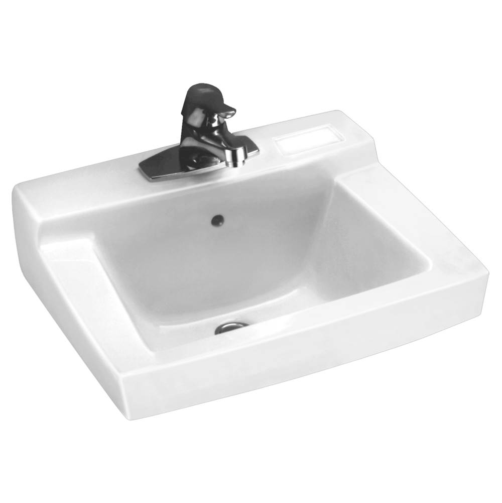 American Standard Canada Declyn™ Wall-Hung Sink Less Overflow with 4-Inch Centerset, for Concealed Arms