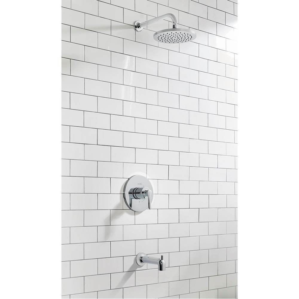 American Standard Canada Studio® S 1.8 gpm/9.5 L/min Tub and Shower Trim Kit With Rain Showerhead, Double Ceramic Pressure Balance Cartridge With Lever Handle