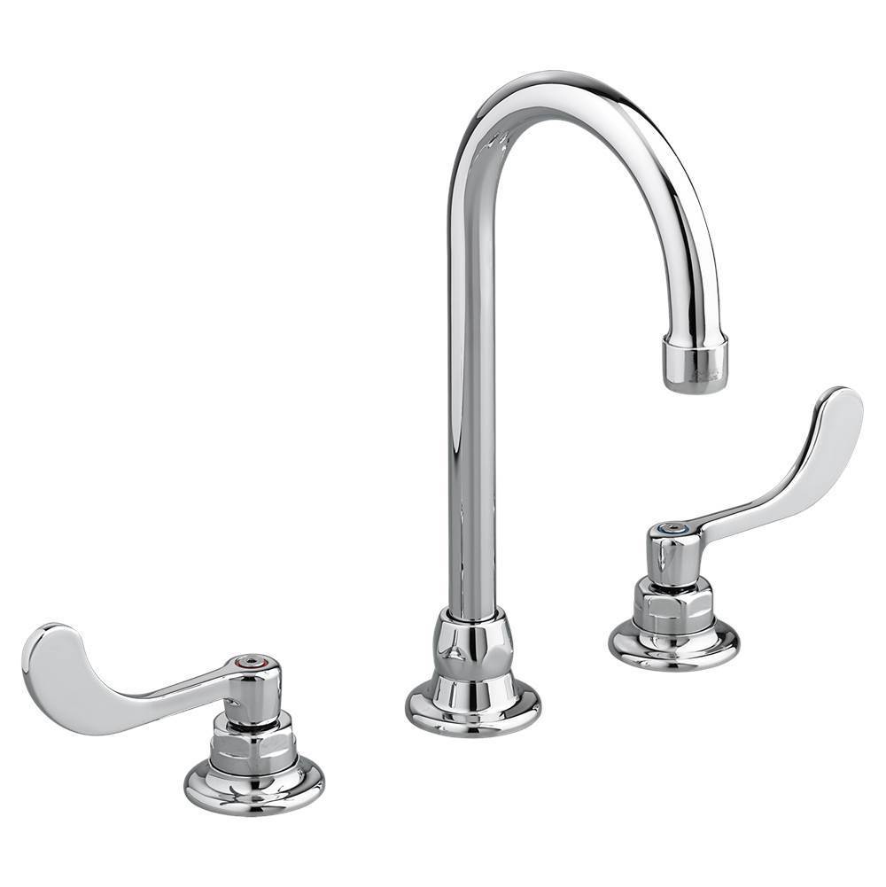 American Standard Canada Monterrey® 8-Inch Widespread Gooseneck Faucet With Wrist Blade Handles 1.5 gpm/5.7 Lpm With 3rd Water Inlet