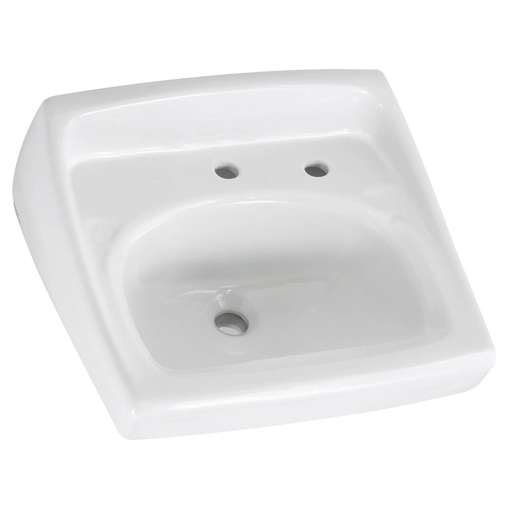 American Standard Canada Lucerne™ Wall-Hung Sink With Center Hole Only and Extra Right-Hand Hole