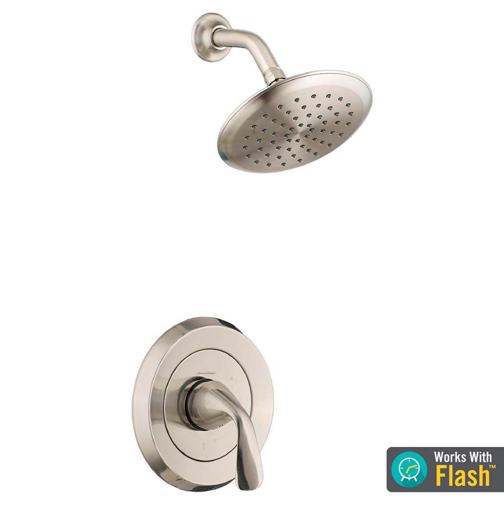 American Standard Canada Fluent® 1.8 gpm/6.8 L/min Shower Trim Kit With Water-Saving Showerhead, Double Ceramic Pressure Balance Cartridge With Lever Handle