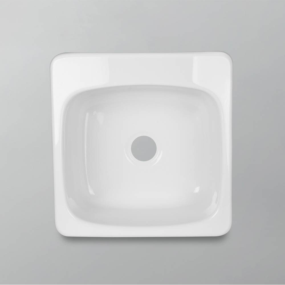Acritec Sink - Acrylic - Classic Laundry Sink - Single Bowl - White - No Holes