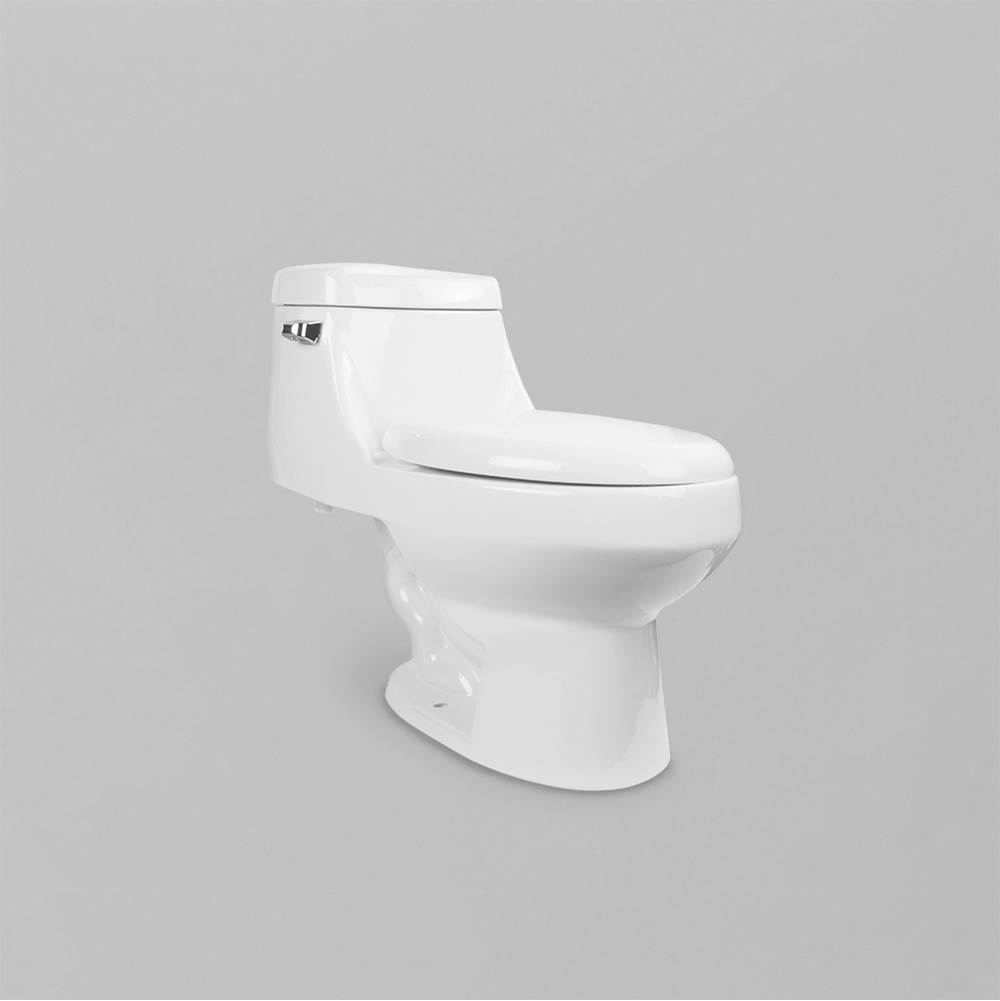 Acritec Toilet - Exposed Trap - Single Flush 4.8 Ltr EL with Soft Close Seat