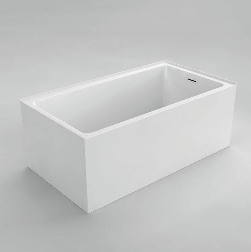 Acritec Semi FreeSt - Simplicity Niche 60x32 RH Semi-freestanding tub - Wht