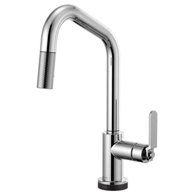 Brizo Canada Angled Spout Pull-Down With Smarttouch, Industrial Handle