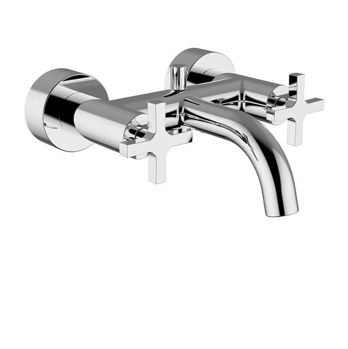 Ca'bano Wall mount tub faucet with hand spray
