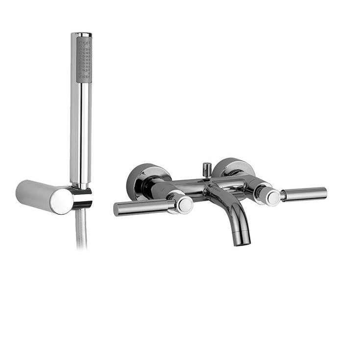 Ca'bano Wall mount tub faucet with hand spray
