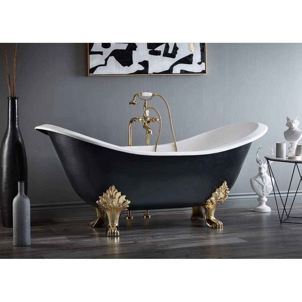 Cheviot Products Canada REGENCY Cast Iron Bathtub with Lion Feet and Faucet Holes