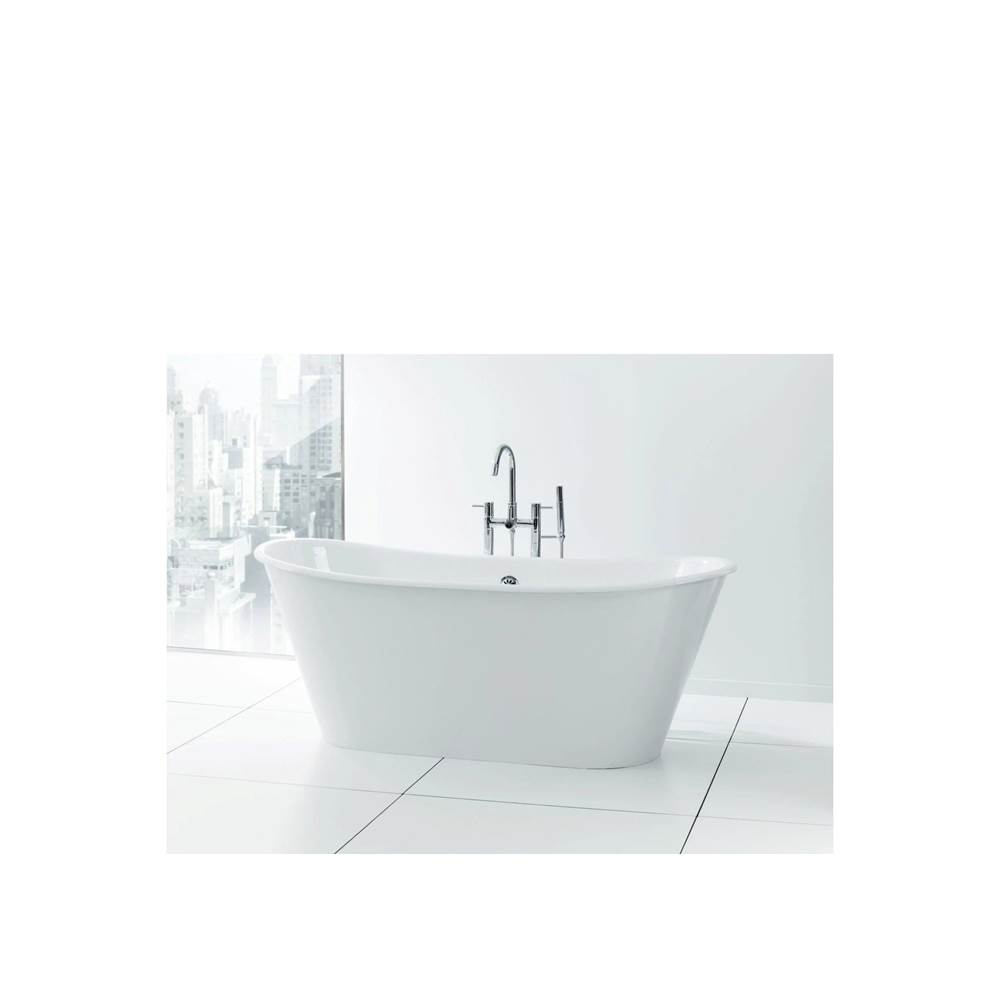Cheviot Products Canada Iris Tub, Brushed Stainless Steel Skirt