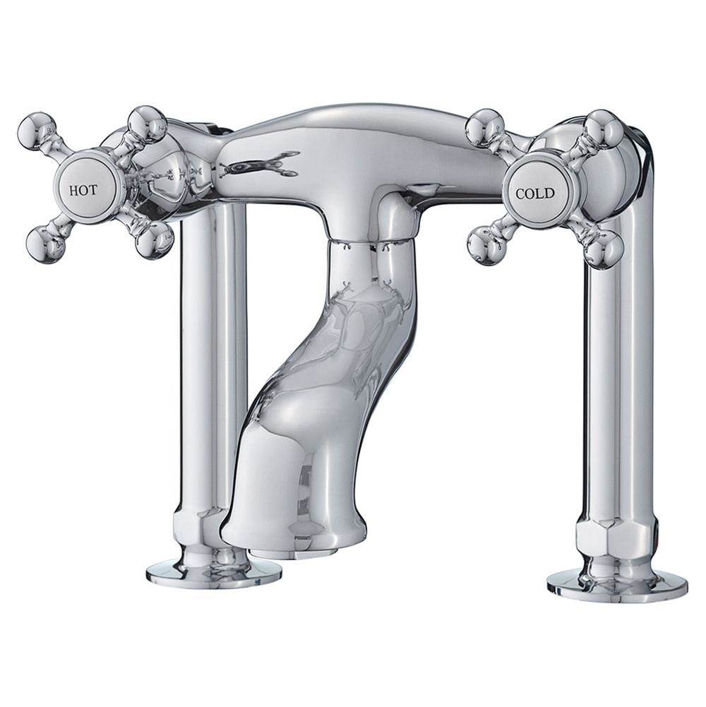 Cheviot Products Canada 5100 SERIES Basic Extra-Tall Deck-Mount Tub Filler - Cross Handles