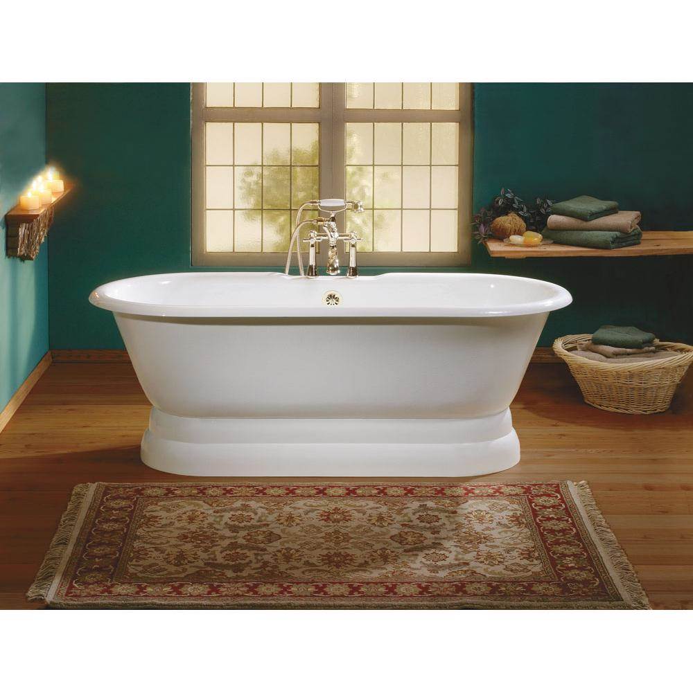 Cheviot Products Canada REGAL Cast Iron Bathtub with Pedestal Base and Faucet Holes