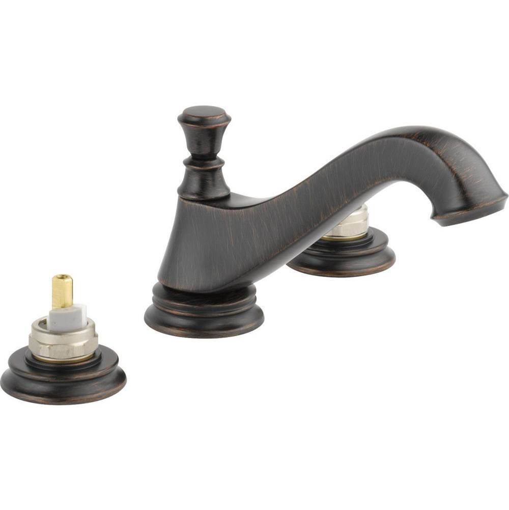 Delta Canada Cassidy™ Two Handle Widespread Bathroom Faucet - Low Arc Spout - Less Handles