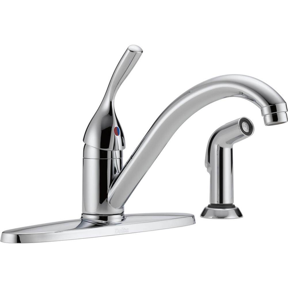 Delta Canada 134 / 100 / 300 / 400 Series Single Handle Kitchen Faucet with Spray