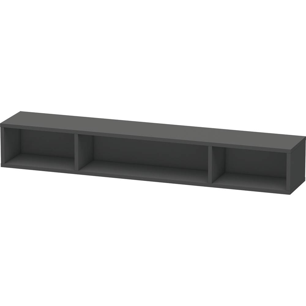 Duravit L-Cube Wall Shelf with Three Compartments Graphite