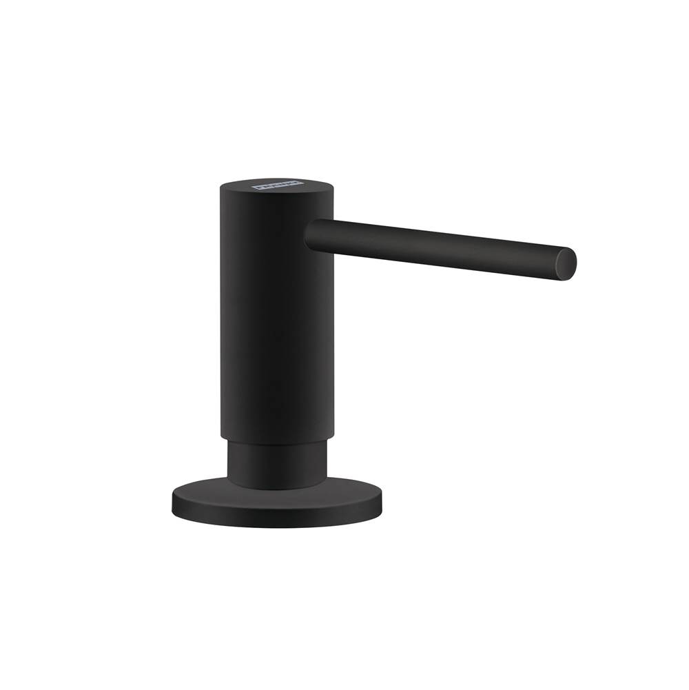 Franke Residential Canada Active ACT-SD-MBK Single Hole Top Refill Soap Dispenser in Matte Black.