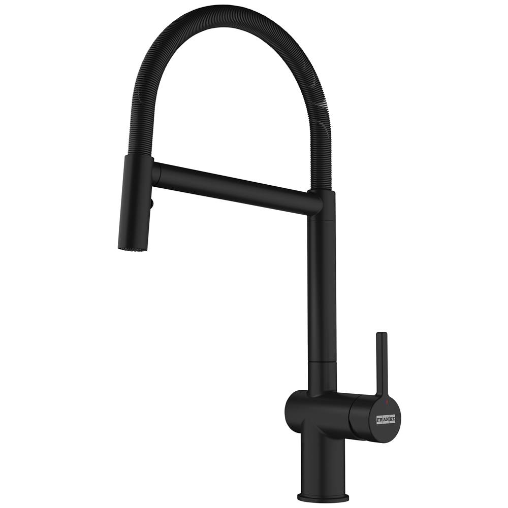 Franke Residential Canada Active 16.5-in Single Handle Semi-Pro Faucet in Matte Black,  ACT-SP-MBK