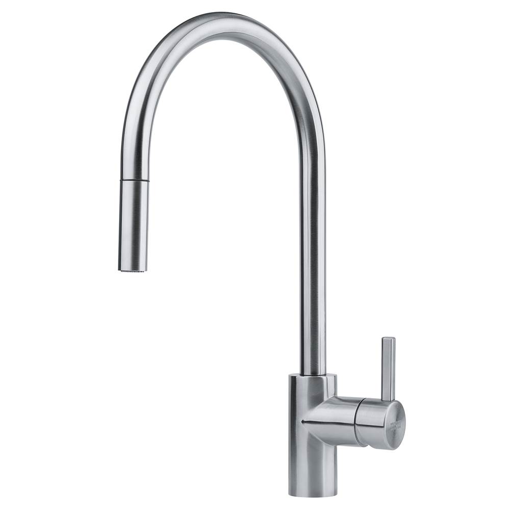 Franke Residential Canada Eos Neo 17-in Single Handle Pull-Down Kitchen Faucet in Stainless Steel, EOS-PD-304
