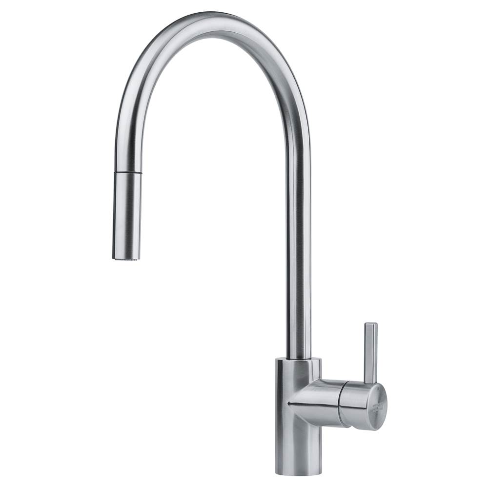 Franke Residential Canada Eos Neo 17-in Single Handle Pull-Down Kitchen/Outdoor Faucet in 316 Stainless Steel, EOS-PD-316