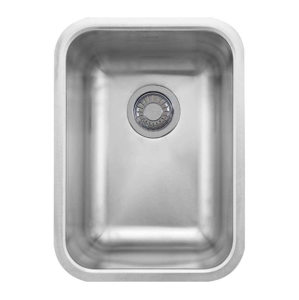Franke Residential Canada Grande 13.75-in. x 18.7-in. 18 Gauge Stainless Steel Undermount Single Bowl Prep/Bar Sink - GDX11012-CA