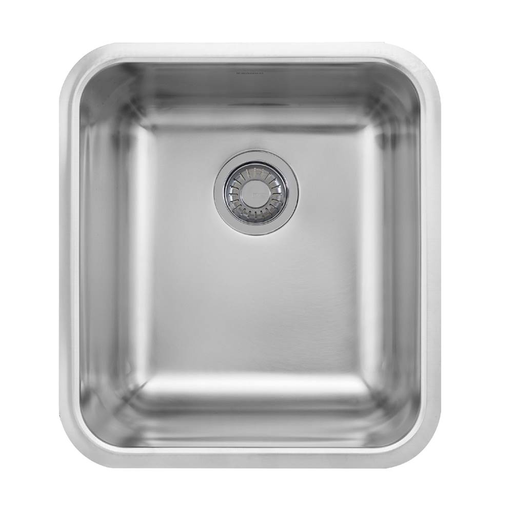 Franke Residential Canada Grande 19.75-in. x 21.5-in. 18 Gauge Stainless Steel Undermount Single Bowl Kitchen Sink - GDX11018-CA