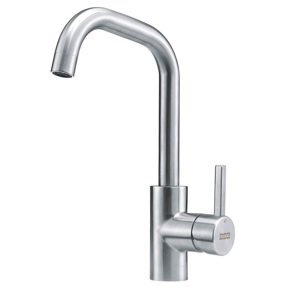 Franke Residential Canada Kubus Single Handle Kitchen Prep/Bar Faucet in Stainless Steel, KUB-BR-304