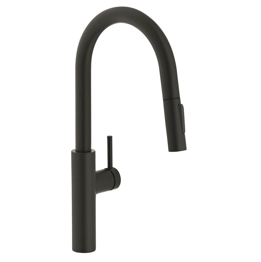 Franke Residential Canada Pescara 17-inch Single Handle Pull-Down Kitchen Faucet in Matte Black, PES-PD-MBK