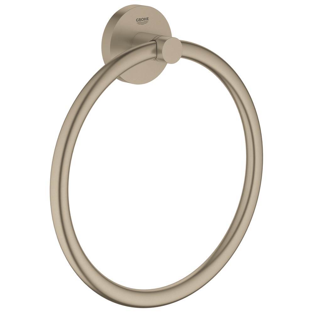 Grohe Canada Essentials Towel Ring, brushed nickel