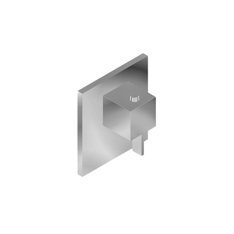 Graff M-Series Square Thermostatic Valve Trim Plate w/Qubic Tre Handle