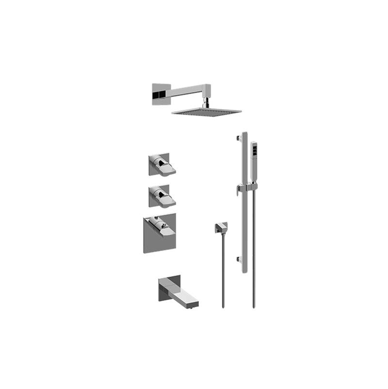 Graff M-Series Thermostatic Shower System - Tub and Shower with Handshower (Rough & Trim)