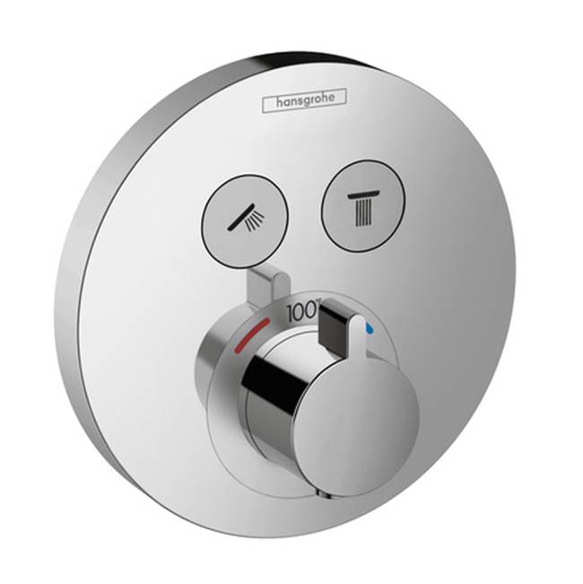 Hansgrohe Canada Hg Showerselect E Thermostatic Trim 2 Function, Round