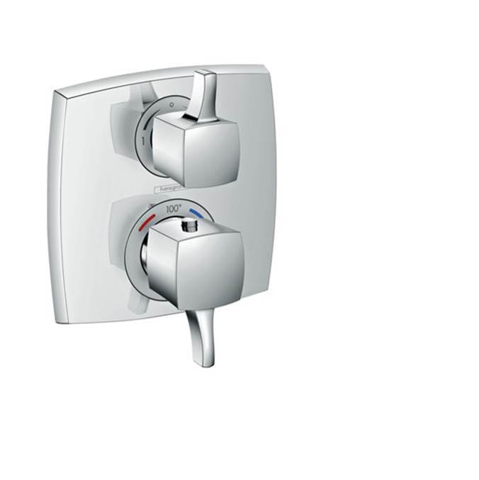 Hansgrohe Canada Classic Square Thermostatic Trim With Volume Control And Div