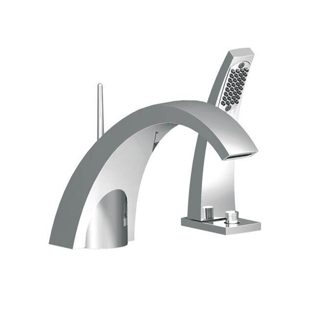 Horus Horus New Wave 2-Hole Deck Mounted Tub Filler With Handshower, Pc