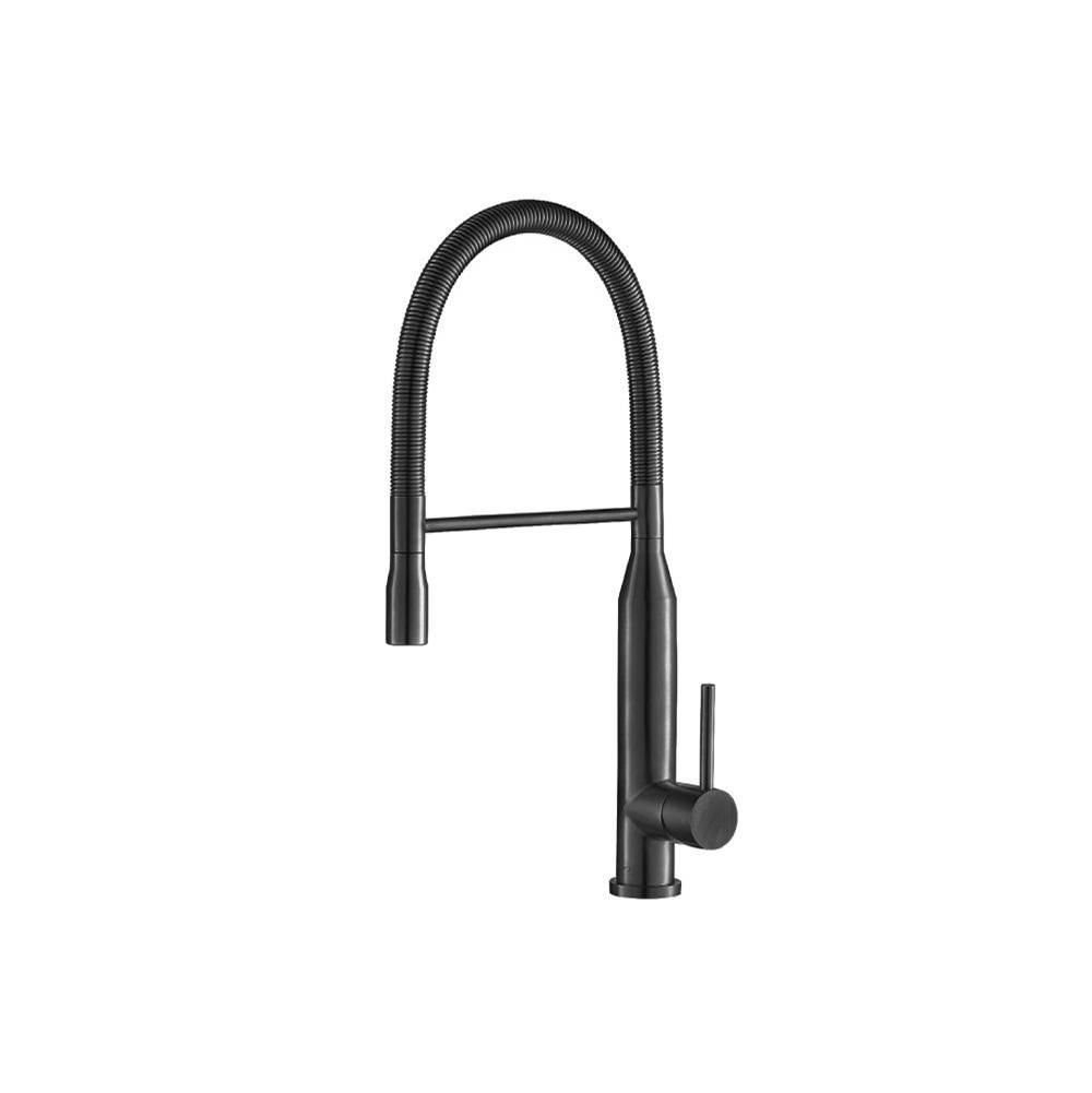 Isenberg Glatt - Semi-Professional Dual Spray Stainless Steel Kitchen Faucet With Pull Out
