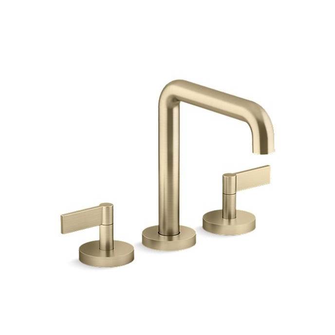 Kallista One™ Deck-Mount Bath Faucet, Tall Spout, Lever Handles