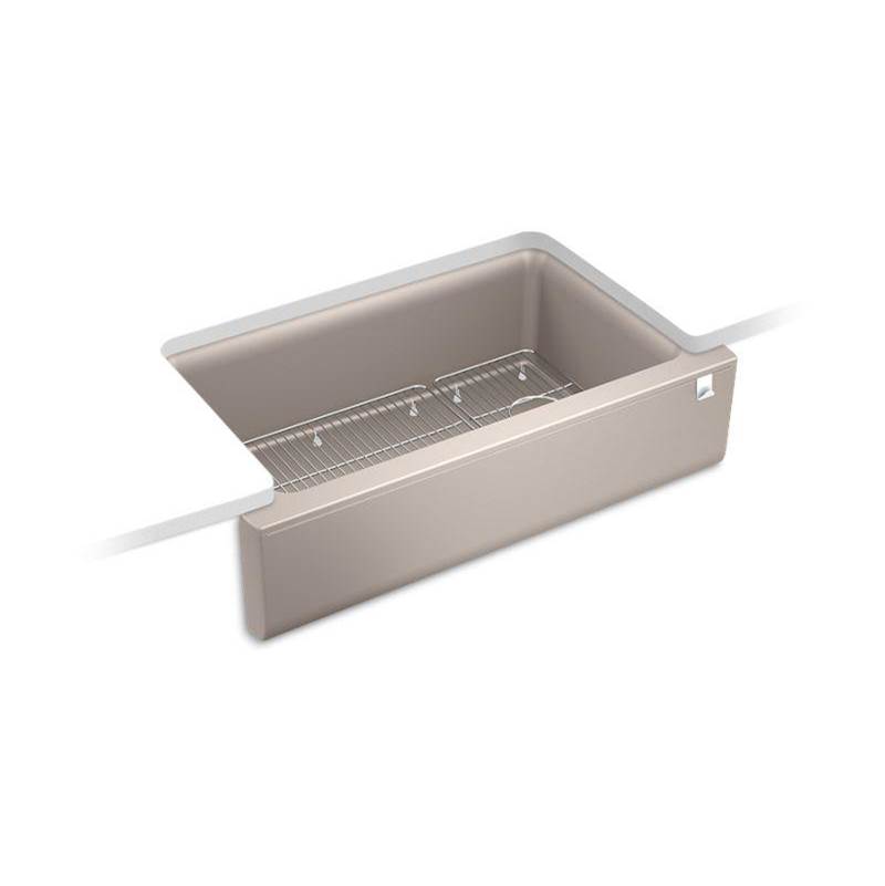 Kohler Cairn® 34'' undermount single-bowl farmhouse kitchen sink