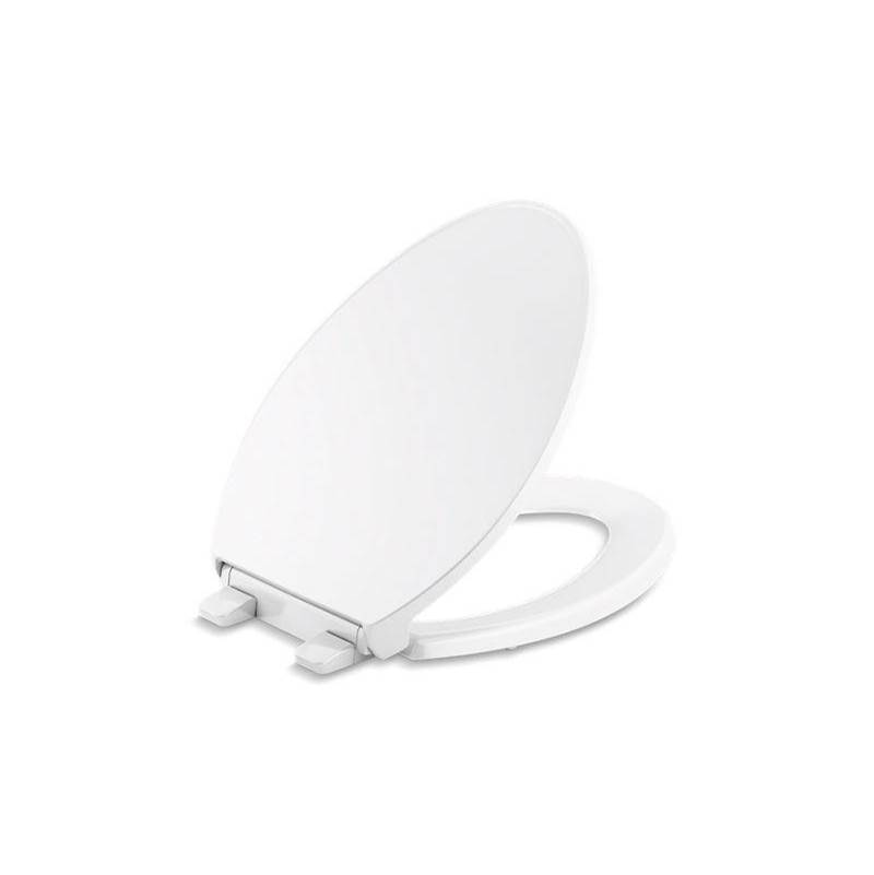 Kohler Border® ReadyLatch® Quiet-Close™ elongated toilet seat with antimicrobial agent