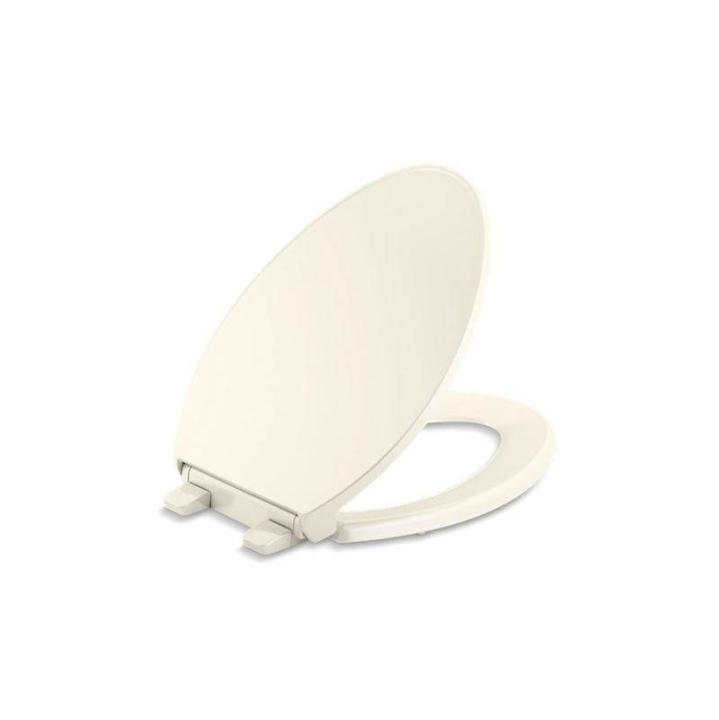 Kohler Border® ReadyLatch® Quiet-Close™ elongated toilet seat with antimicrobial agent